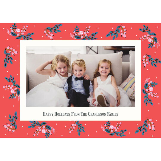 Woodland Berries Holiday Photo Cards